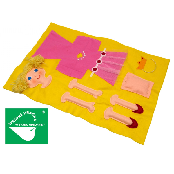 Textilní vystřihovací panenka