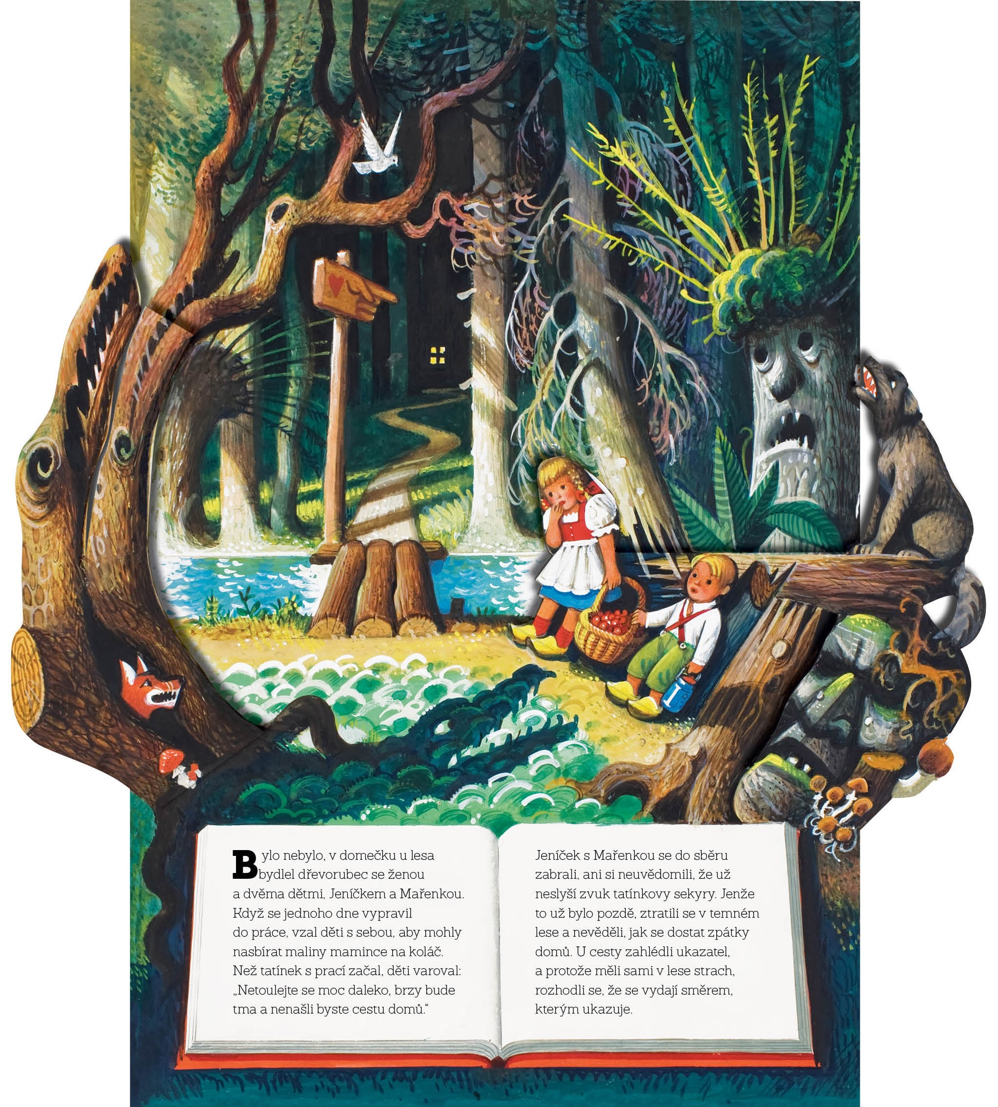 3D leporelo Perníková chaloupka Kubašta