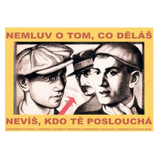 Plechová cedule Nemluv 