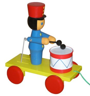 Dřevěný voják s bubínkem