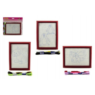 Vyšívání obdélníkový rámeček