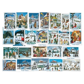 Vánoční pohlednice Josef Lada