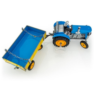 Traktor Zetor s valníkem modrý