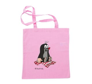 Plátěná taška Krtek růžová