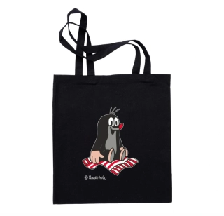 Plátěná taška Krtek černá