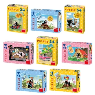 Mini puzzle Krtek 54 dílků