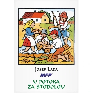 Omalovánky Lada U potoka za stodolou