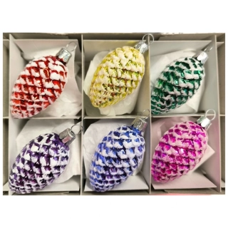 Retro vánoční ozdoba šiška