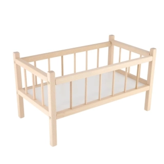 Dřevěná postýlka pro panenky