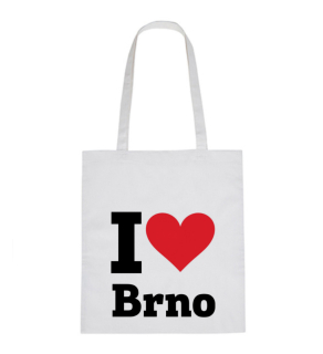 Plátěná taška I love Brno