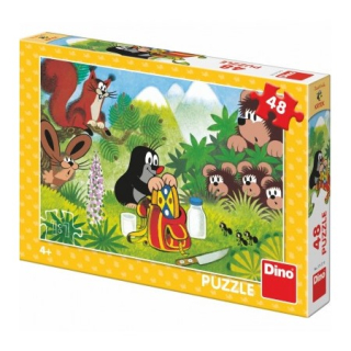 Puzzle Krtek a koláč 48 dílků