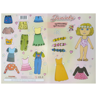 Vystřihovánky panenka Janinka