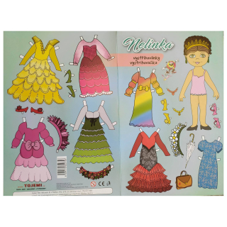 Vystřihovánky panenka Nelinka