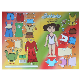 Vystřihovánky panenka Sabinka