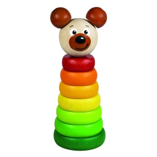 Dřevěná pyramida medvěd