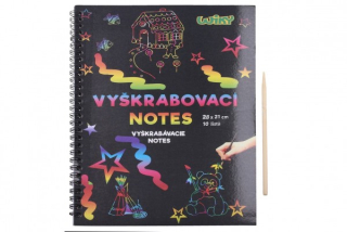 Vyškrabovací notes 28 x 21 cm X