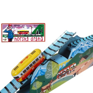 Horská dráha na klíček retro