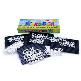 Abeceda, skládačka s písemeny a čísly